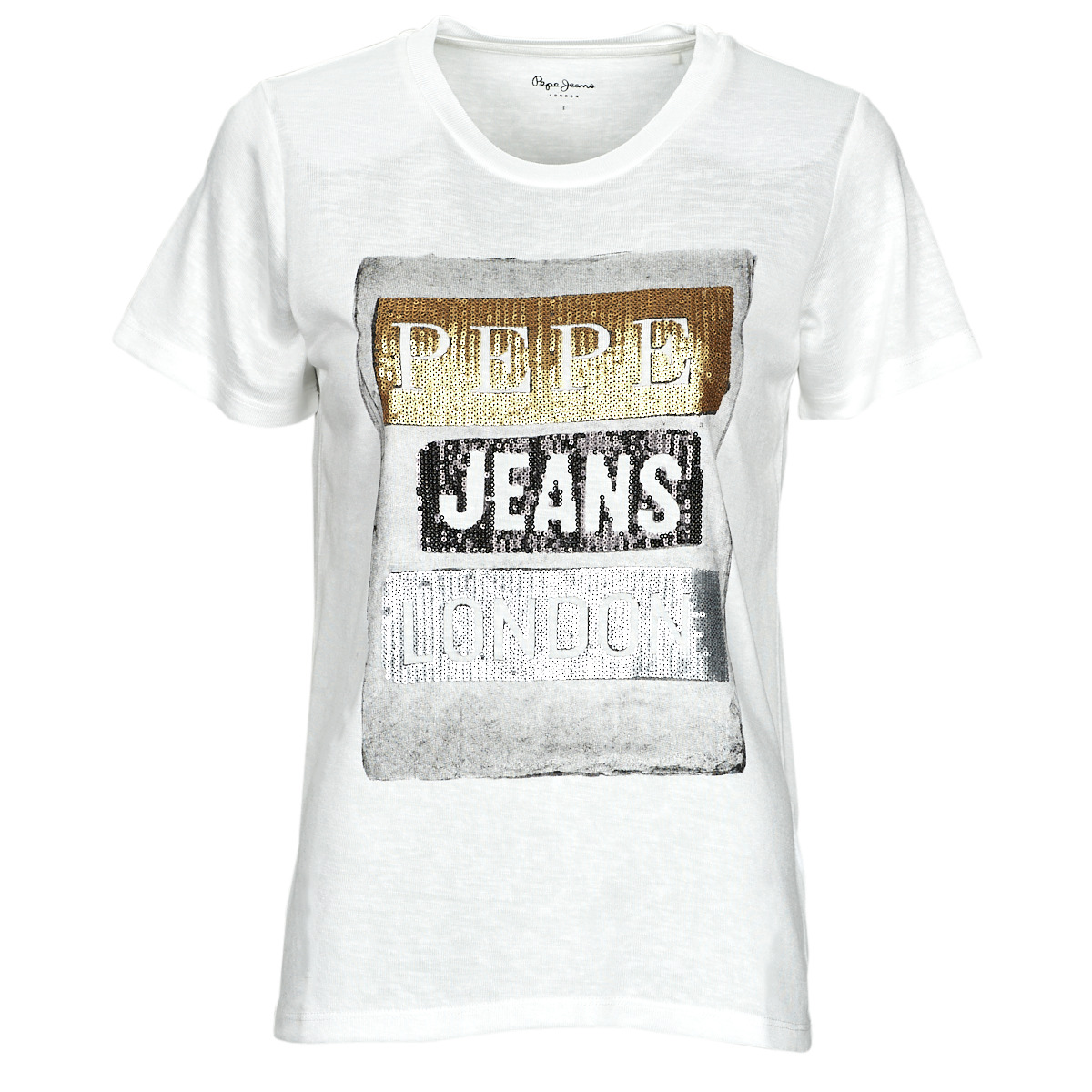 Textil Mulher T-Shirt mangas curtas Pepe jeans TYLER Branco