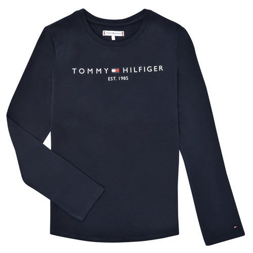 Textil Rapariga Tommy Hilfiger logo-print open-toe flip flops Tommy Hilfiger ESSENTIAL TEE L/S Marinho