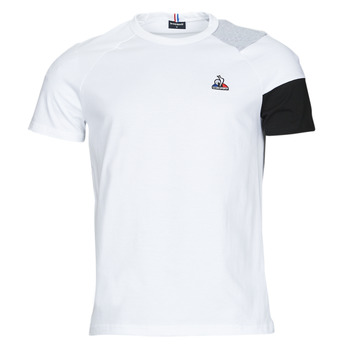 Textil Homem T-Shirt mangas curtas Le Coq Sportif BAT TEE SS N 1 Branco / Cinza / Preto