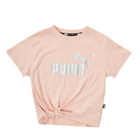 Textil Rapariga T-Shirt mangas curtas Puma ESS KNOTTED TEE Rosa