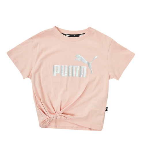 Textil Rapariga T-Shirt mangas curtas Puma Mmq ESS KNOTTED TEE Rosa