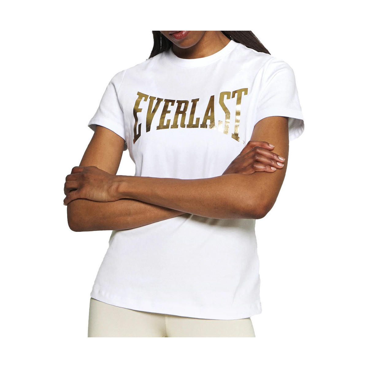 Textil Mulher T-shirts e Pólos Everlast  Branco
