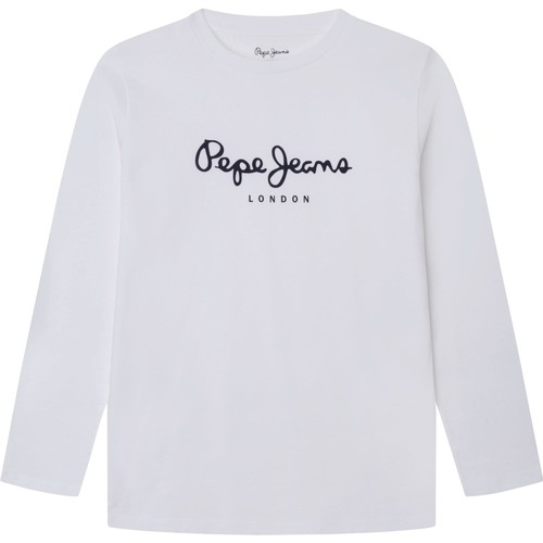 Textil Rapaz T-shirt Nimbus mangas compridas Pepe jeans NEW HERMAN Branco