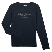 Textil Rapariga T-shirt Givenchy mangas compridas Pepe jeans HANA GLITTER LS Marinho