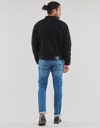 Calvin Klein Jeans GENDERLESS PADDED DENIM JACKET Preto
