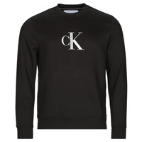 Textil Homem Sweats Calvin Klein JEANS Knee CK INSTITUTIONAL CREW NECK Preto
