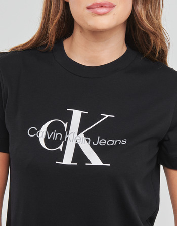 Calvin Klein Jeans CORE MONOGRAM REGULAR TEE Preto