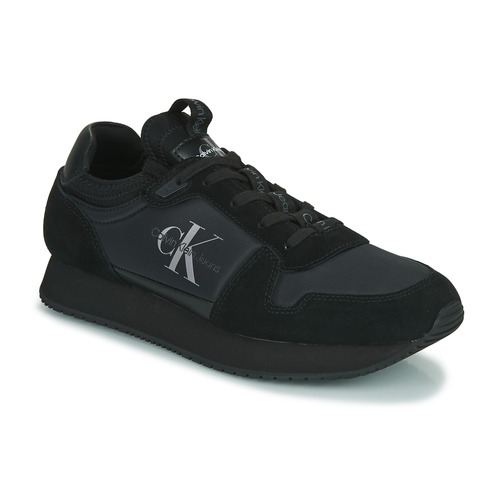 Sapatos Homem Sapatilhas Calvin Klein Golf Newport grå t-shirt RUNNER SOCK LACEUP NY-LTH Preto