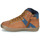 Sapatos Rapaz Sapatilhas de cano-alto Kickers LOWELL Camel / Azul