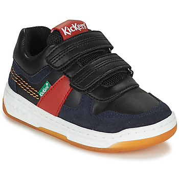 Sapatos Rapaz Sapatilhas Kickers KALIDO Marinho / Vermelho