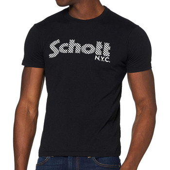 Textil Homem T-shirts Hoodie e Pólos Schott  Preto