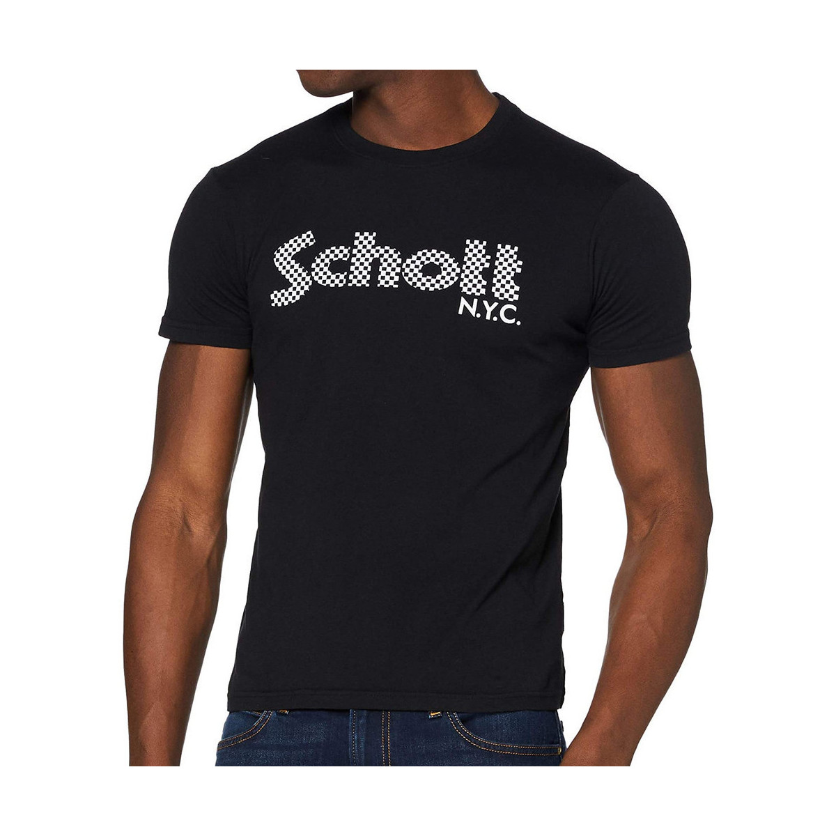 Textil Homem T-shirts e Pólos Schott  Preto