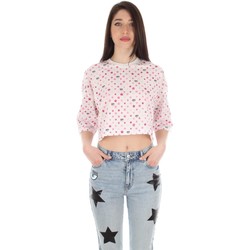 gufo floral applique cotton t shirt item