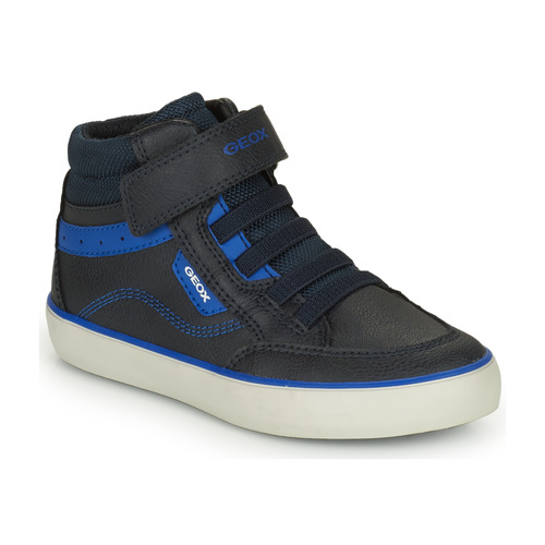 Sapatos Rapaz Brett & Sons Geox J GISLI BOY Preto / Azul