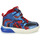 Sapatos Rapaz Sapatilhas de cano-alto Geox J GRAYJAY BOY C Azul / Vermelho