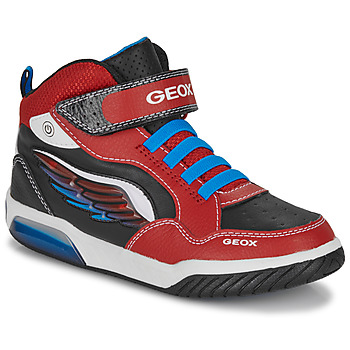 Sapatos Rapaz Sapatilhas de cano-alto Geox J INEK BOY D Vermelho / Azul