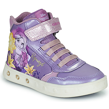 Sapatos Rapariga Sapatilhas de cano-alto Geox J SKYLIN GIRL G Violeta