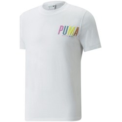 Textil Homem T-Shirt mangas curtas Puma Swxp Graphic Branco