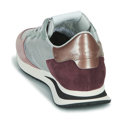 Philippe Model TROPEZ X LOW WOMAN Cinza / Rosa / Ameixa