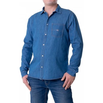 Textil Homem Camisas mangas comprida Tommy Hilfiger DM0DM08399447 Marinho