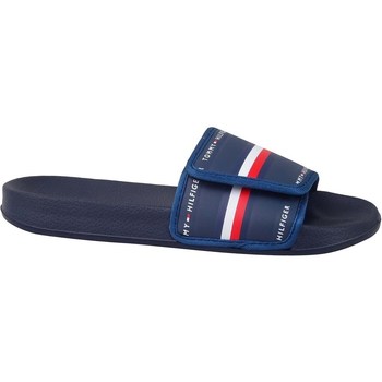 Sapatos Rapaz chinelos Tommy Hilfiger Maxi Velcro Pool Slide Azul marinho