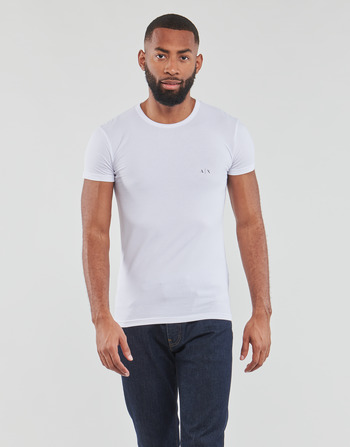 Textil Homem T-Shirt mangas curtas Armani Exchange 956005-CC282 Preto / Branco