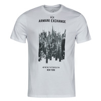 Textil Homem T-Shirt mangas curtas Armani Exchange 6LZTFG-ZJBVZ Branco