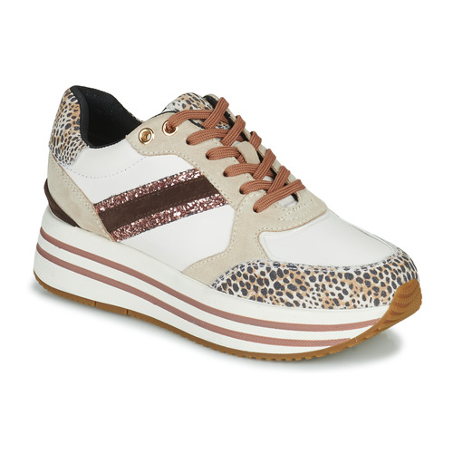Sapatos Mulher Sapatilhas Geox D KENCY Bege