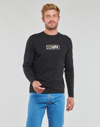 Textil Homem T-shirt mangas compridas Oxbow O2TAJUT Preto