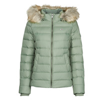 Textil Mulher Quispos Tommy Jeans TJW BASIC HOODED DOWN JACKET Cáqui
