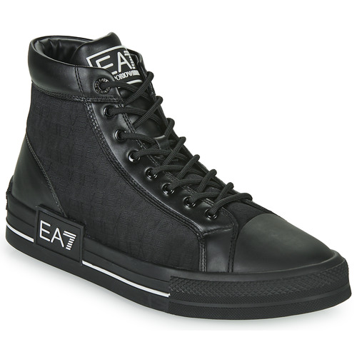 Sapatos Homem gift set emporio armani y4r237 yla0e 81072 black Emporio Armani EA7 JACQUARD SNEAKER Preto