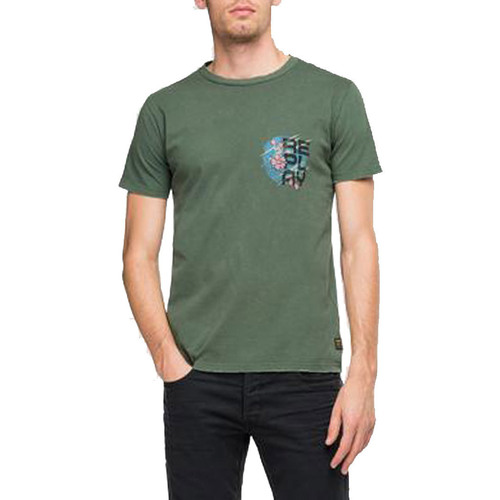 Textil Homem T-shirts e Pólos Replay M602322662G Verde