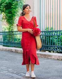 Textil Mulher Vestidos compridos Céleste SOPHIE Vermelho