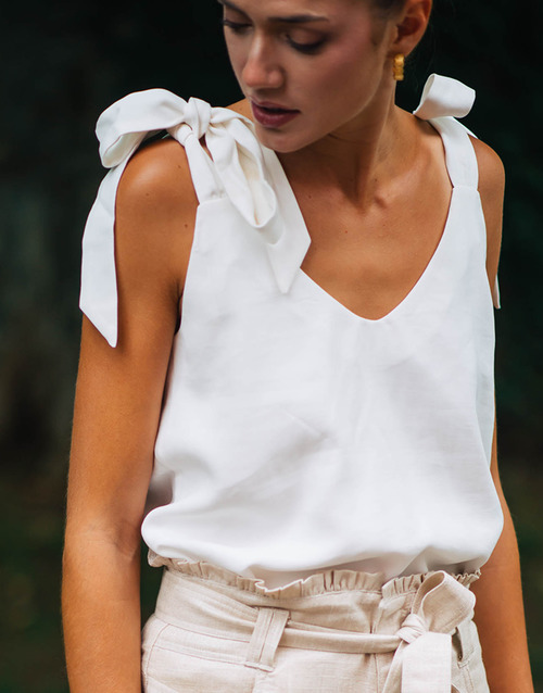 Textil Mulher T-shirts e Pólos Céleste LUCIE Branco
