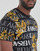 Textil Homem T-Shirt mangas curtas Versace Jeans Couture 73GAH6S0-G89 Preto / Branco / Amarelo