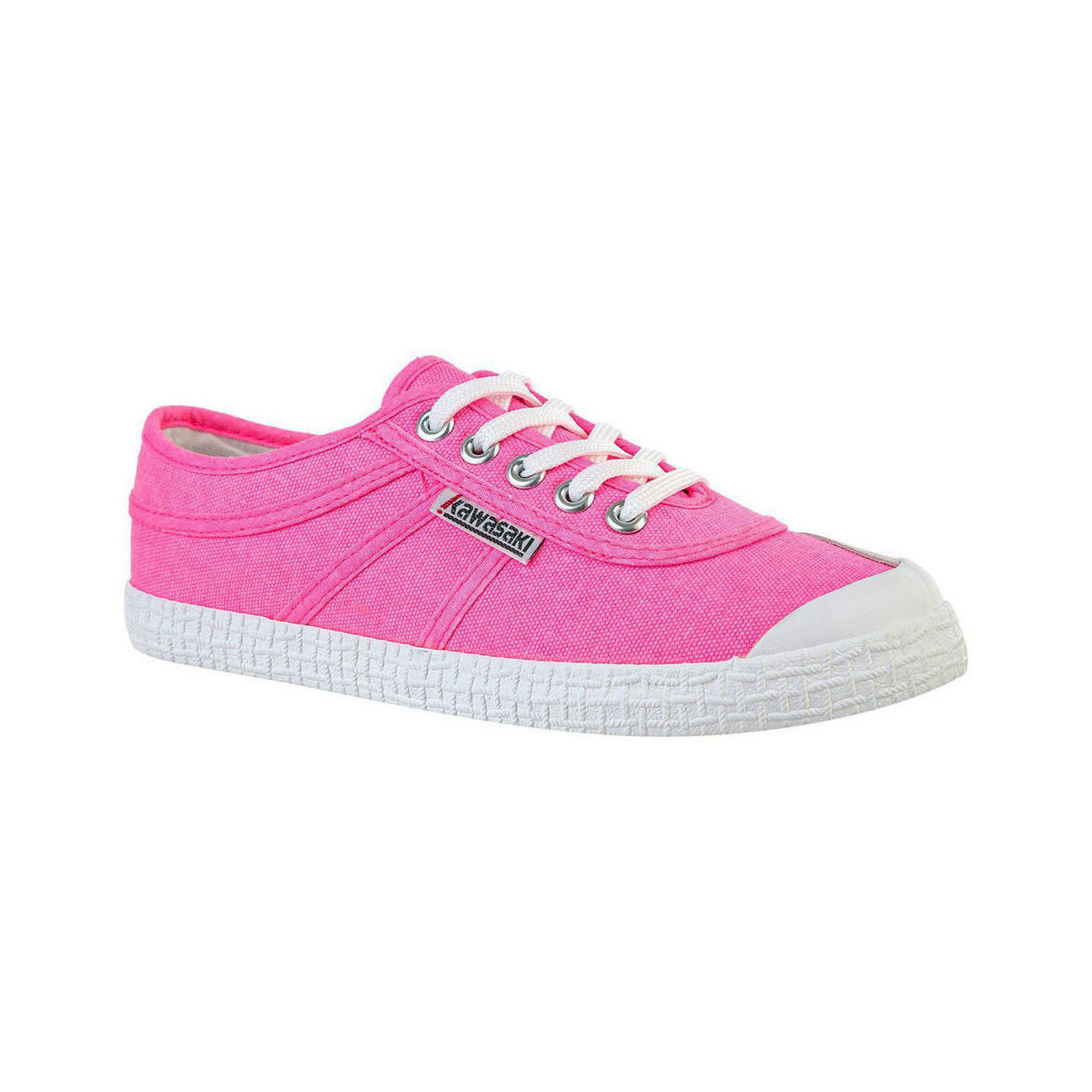 Sapatos Mulher Sapatilhas Kawasaki Original Neon Canvas Shoe K202428 4014 Knockout Pink Rosa
