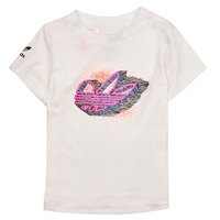 Textil Criança Icon Clash Crop Script LS T-Shirt Kids adidas Originals HL2198 Branco