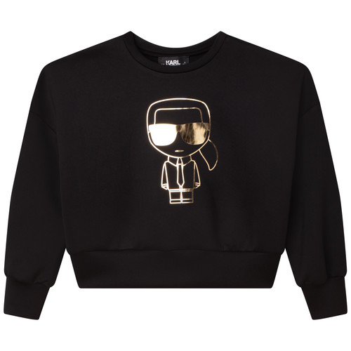 Tet-shirt Rapariga Sweats Karl Lagerfeld Z15403-09B Preto