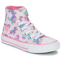 Sapatos Rapariga Sapatilhas de cano-alto Converse Chuck Taylor All Star 1V Unicorns Hi Rosa / Multicolor