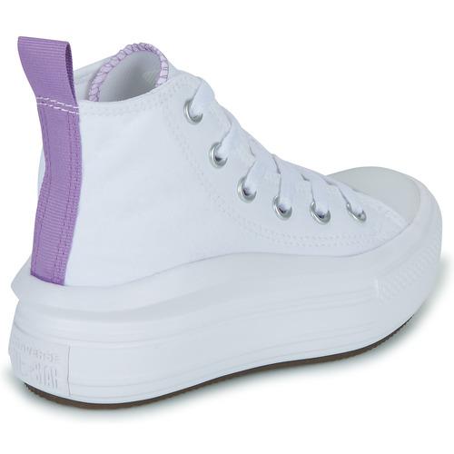 Converse Chuck Taylor All Star Move Platform Foundation Hi Branco / Lilás