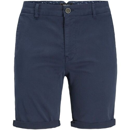 Textil Homem Shorts / Bermudas Jack & Jones 12188326 FRED-NAVY BLAZER Azul