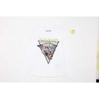 Textil Rapariga T-shirt aus mangas compridas Zadig & Voltaire X15358-10B Branco