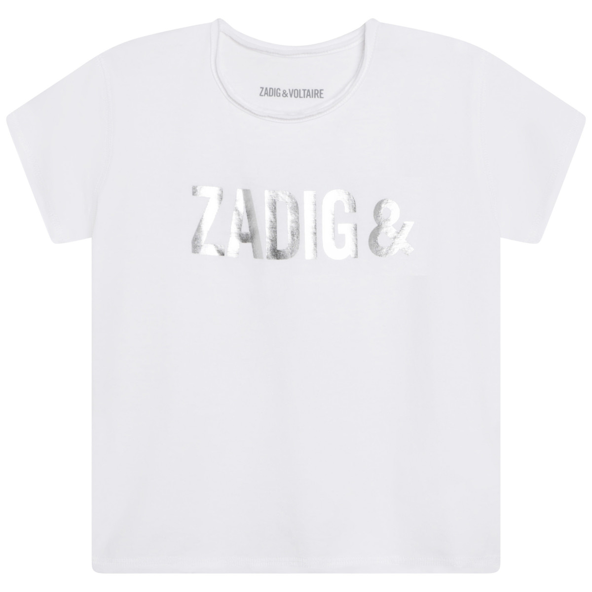 Textil Rapariga T-Shirt mangas curtas Zadig & Voltaire X15370-10B Branco