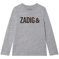 TeNew Rapaz T-shirt mangas compridas Zadig & Voltaire X25334-A35 Cinza