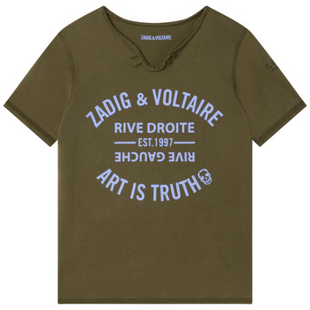 Textil Rapaz T-Shirt mangas curtas Zadig & Voltaire X25336-64E Cáqui