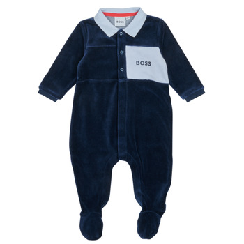Textil Rapaz Pijamas / Camisas de dormir BOSS J97195-849 Marinho