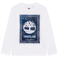 Textil Rapaz T-shirt mangas Zhou Timberland T25T39-10B Branco