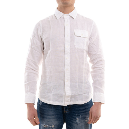 Textil Homem Camisas mangas comprida Replay M408281388B Branco