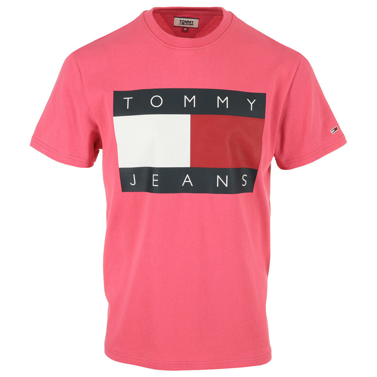 Textil Homem T-Shirt mangas curtas Tommy Hilfiger Tommy Flag Tee Rosa