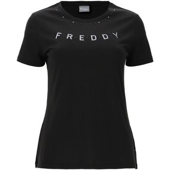 Textil Mulher T-shirts e Pólos Freddy S2WALT2 Preto